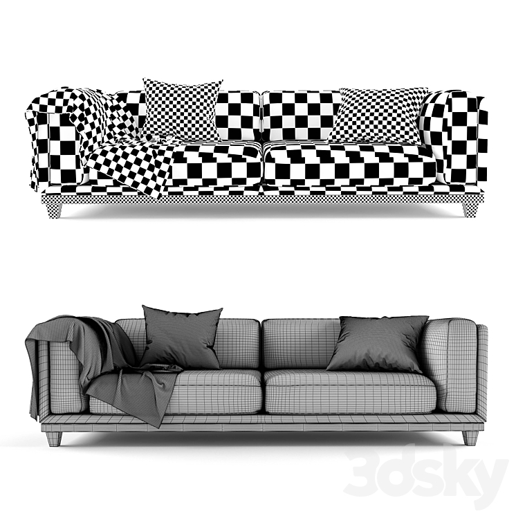 Sofa CASE Triple 3D Model