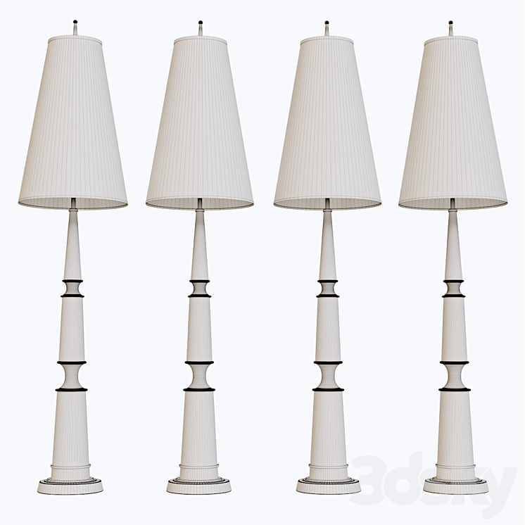 Robert Abbey Jonathan Adler Versailles Floor Lamp. 3D Model