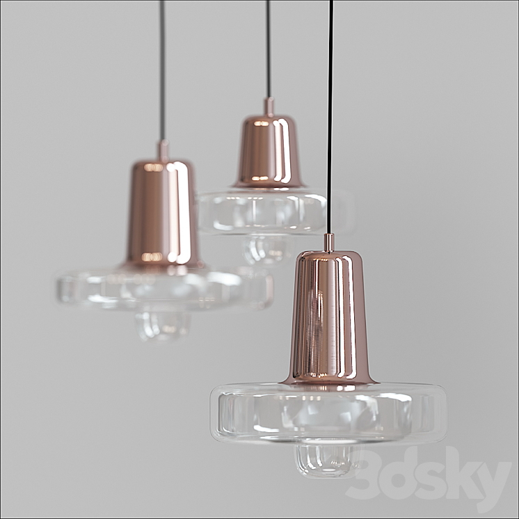 NICKEL PLATED SPIN LIGHT 3D Model