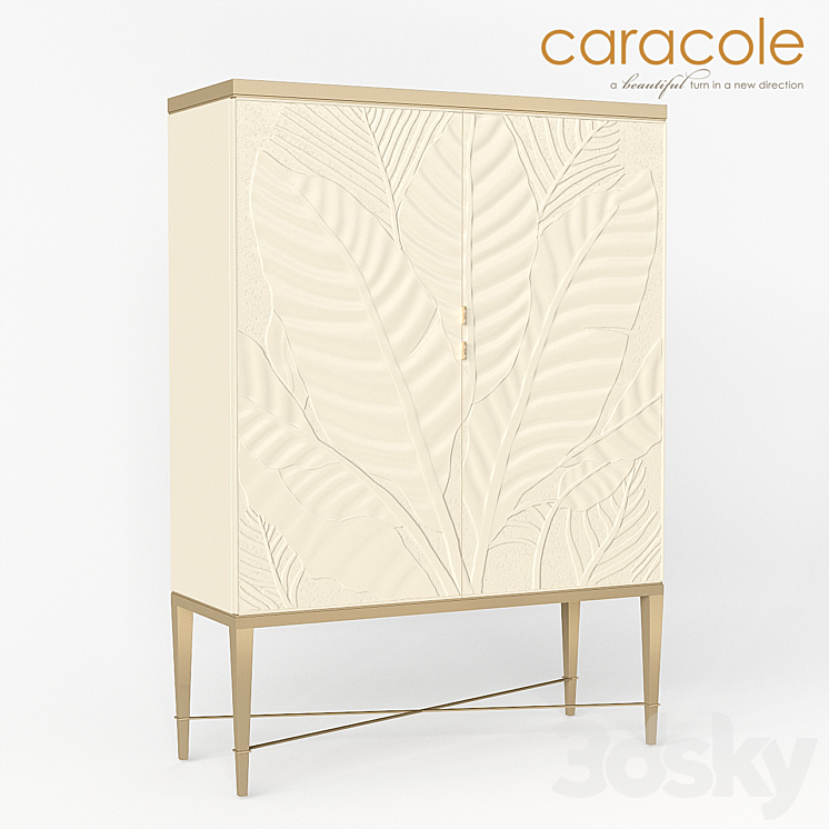 Bar cabinet Palms Up! Caracole 3DS Max - thumbnail 1