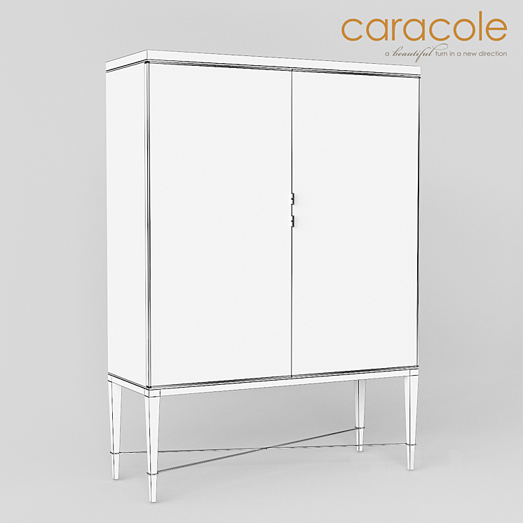 Bar cabinet Palms Up! Caracole 3DS Max - thumbnail 2