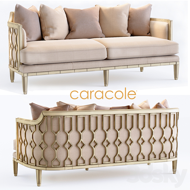 The Bee's Knees Caracole Sofa 3DS Max - thumbnail 1