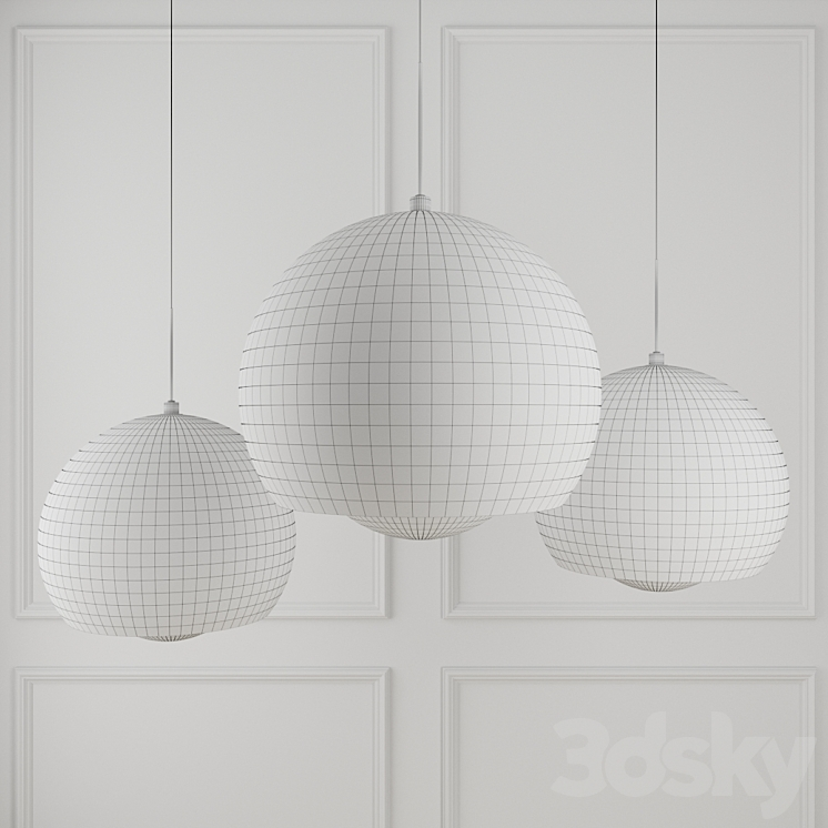 Acrylic pedant lamp 3D Model