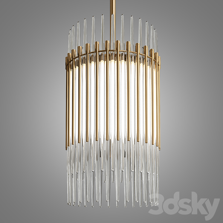Milano Linear Chandelier 3DS Max - thumbnail 1