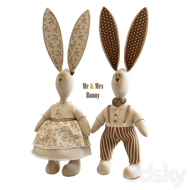 Mrs & Ms Bunny 3DS Max - thumbnail 1