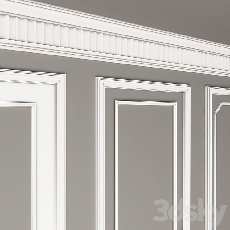 Decorative molding_01 3D Model