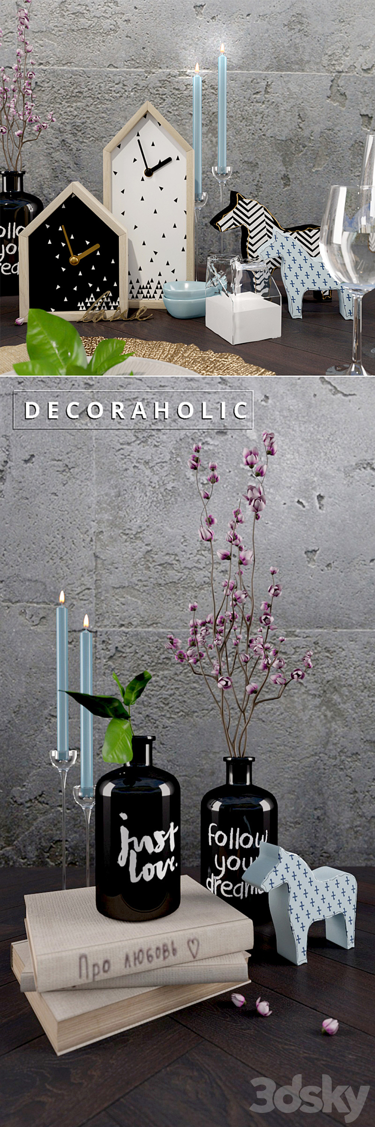 Decorative set_decoraholic_№1 3DS Max - thumbnail 2