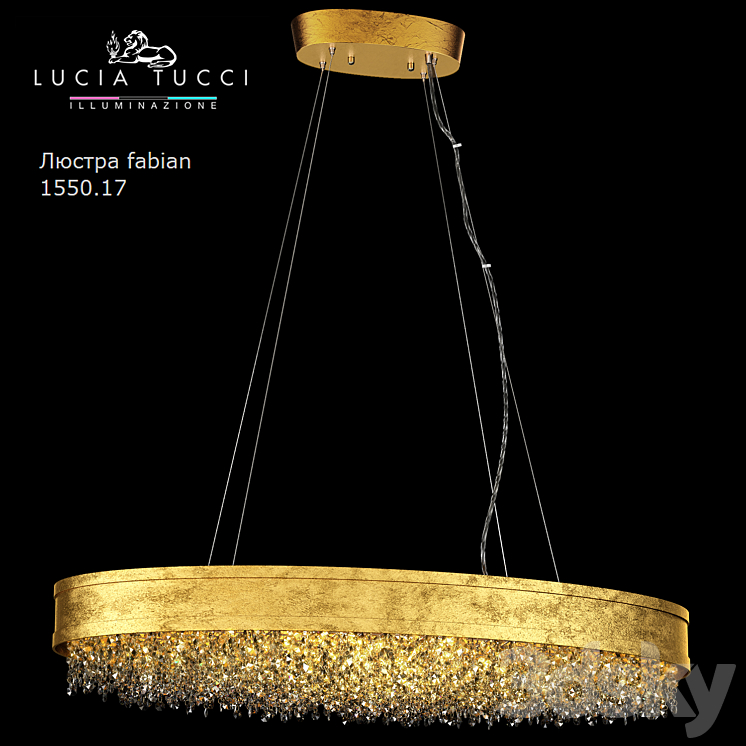 Chandelier fabian 1550.17 oro LED