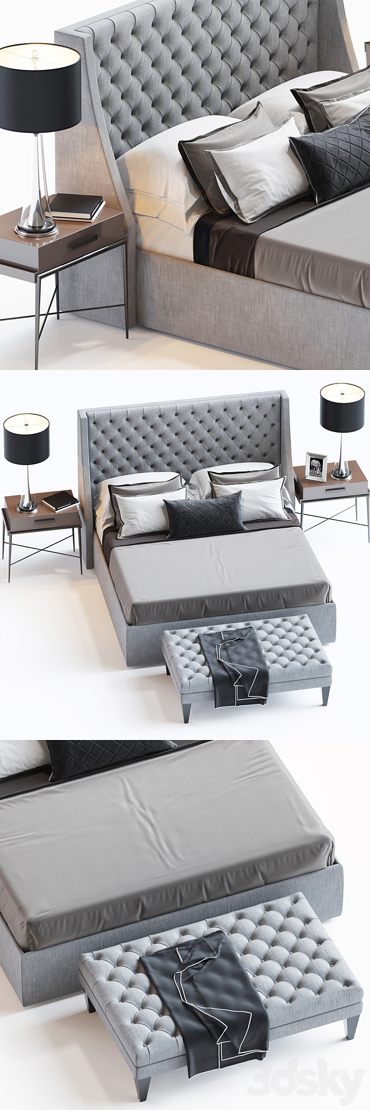 BED BY SOFA AND CHAIR COMPANY 9 3DS Max - thumbnail 2