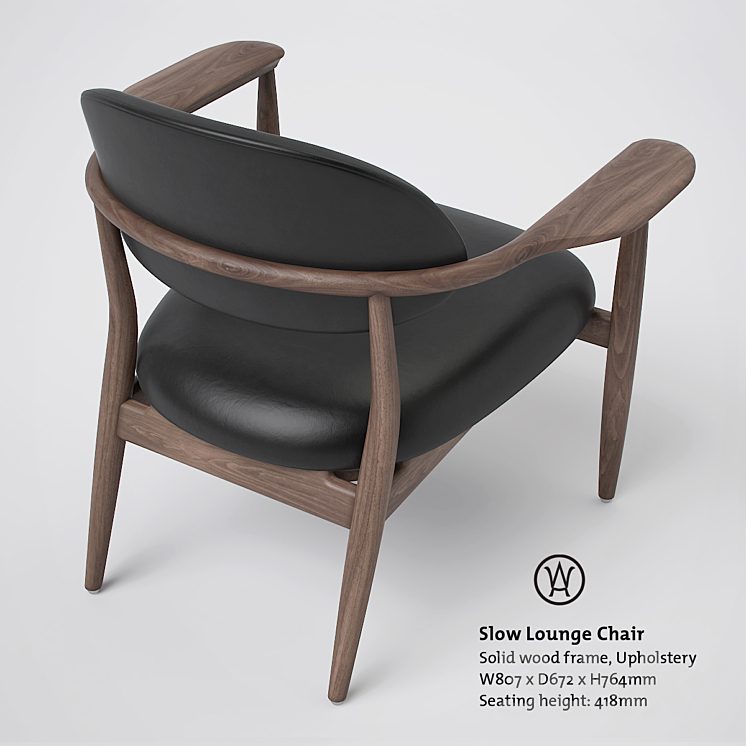 Stellar Works Slow Lounge Chair and Coffee Table 3DS Max - thumbnail 2