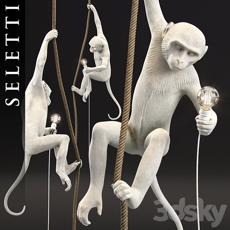 The Monkey Lamp Ceiling Version by Seletti 3DS Max - thumbnail 1