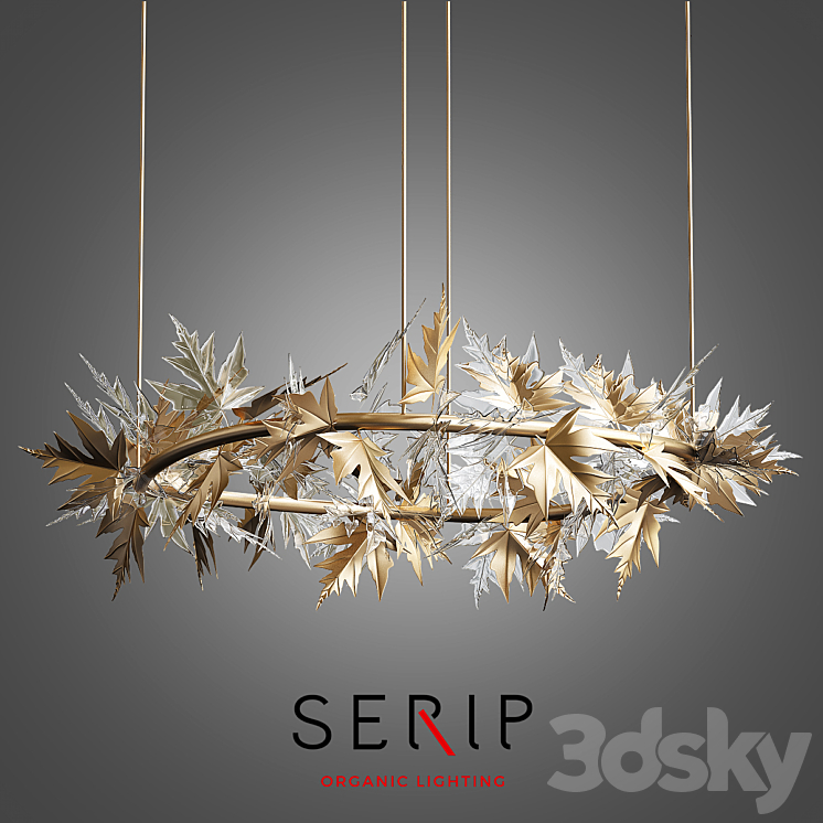 Bijout Oval Chandelier by Serip Lighting 3DS Max - thumbnail 1