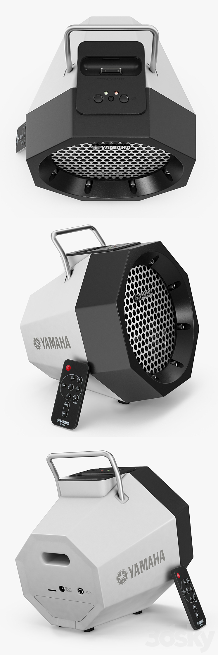 Portable speaker Yamaha PDX11 Audio tech 3D model