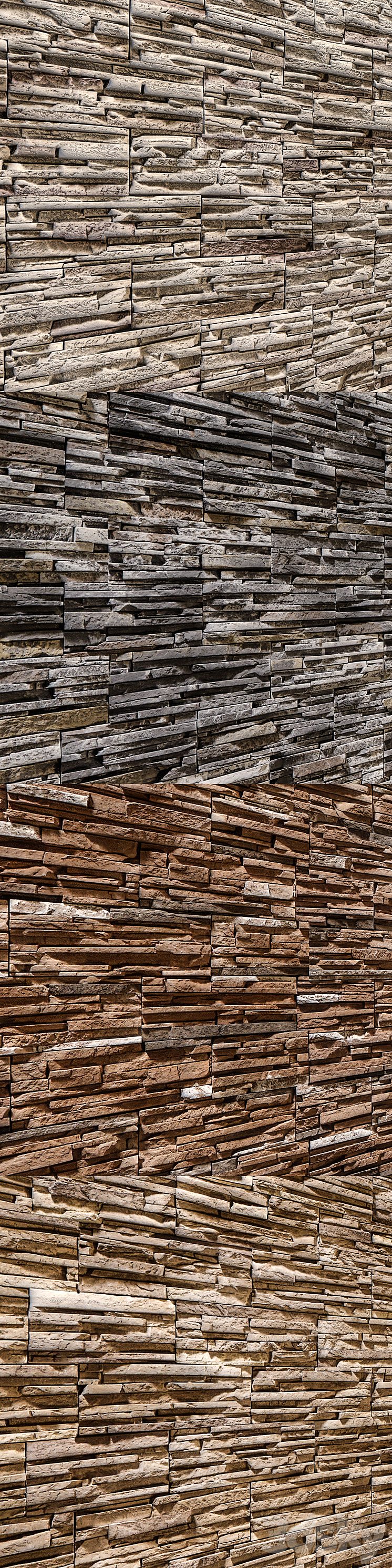 Stone Walls 3D Model