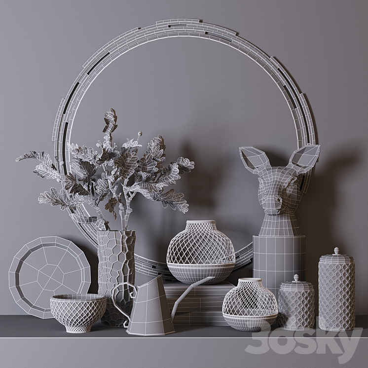 Decorative set 3D Model