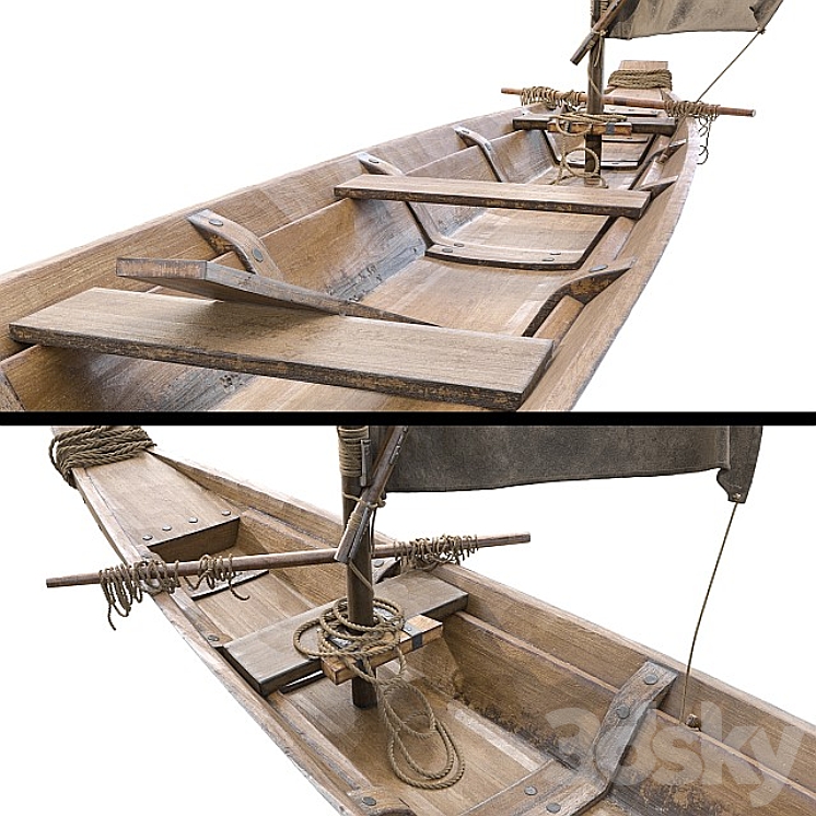 Philemon Boat 3D Model Free