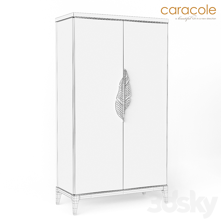 Cabinet Watercolours Caracole 3DS Max - thumbnail 2