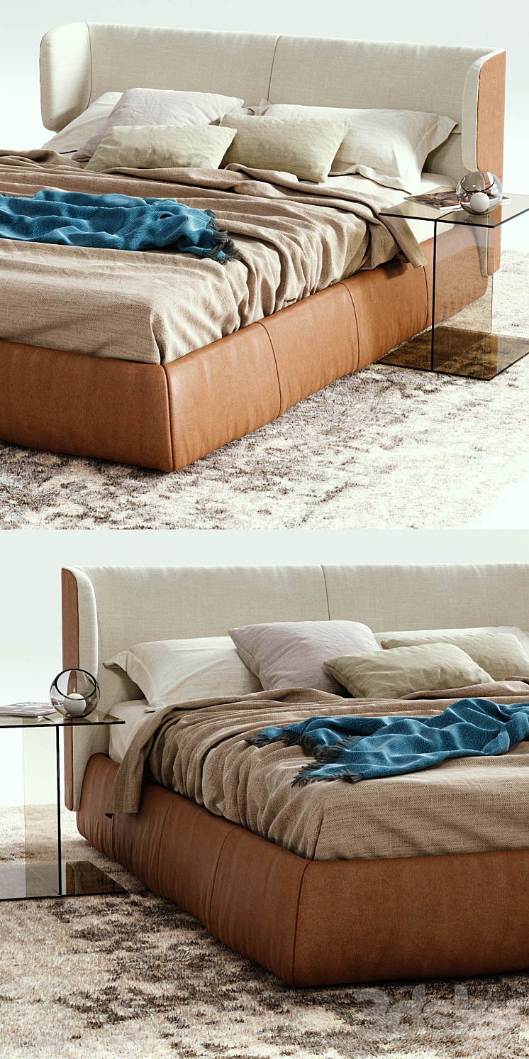 Ditre Italia CLAIRE Bed 3DS Max - thumbnail 2