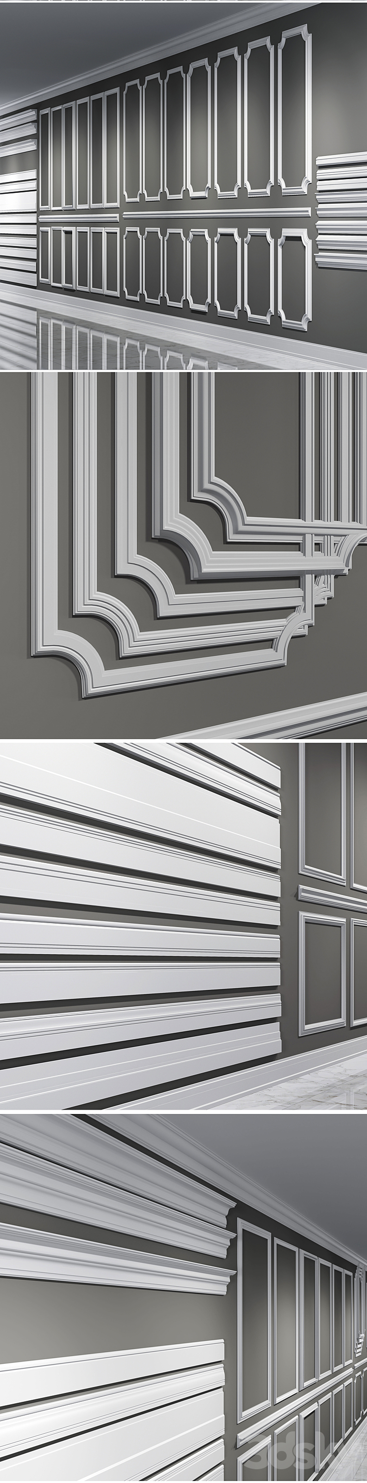 Classic moldings 3D Model