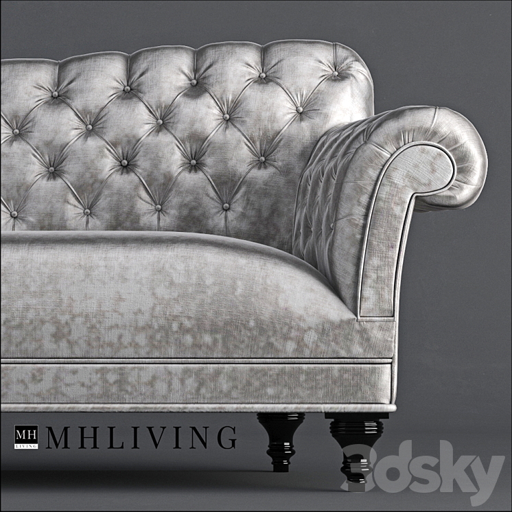 Sofa with lamp and table MHLIVING 3DS Max - thumbnail 2
