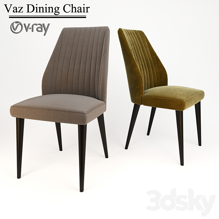 Vaz Dining Chair 3DS Max - thumbnail 1