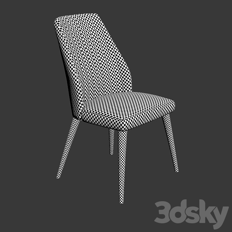 Vaz Dining Chair 3DS Max - thumbnail 2