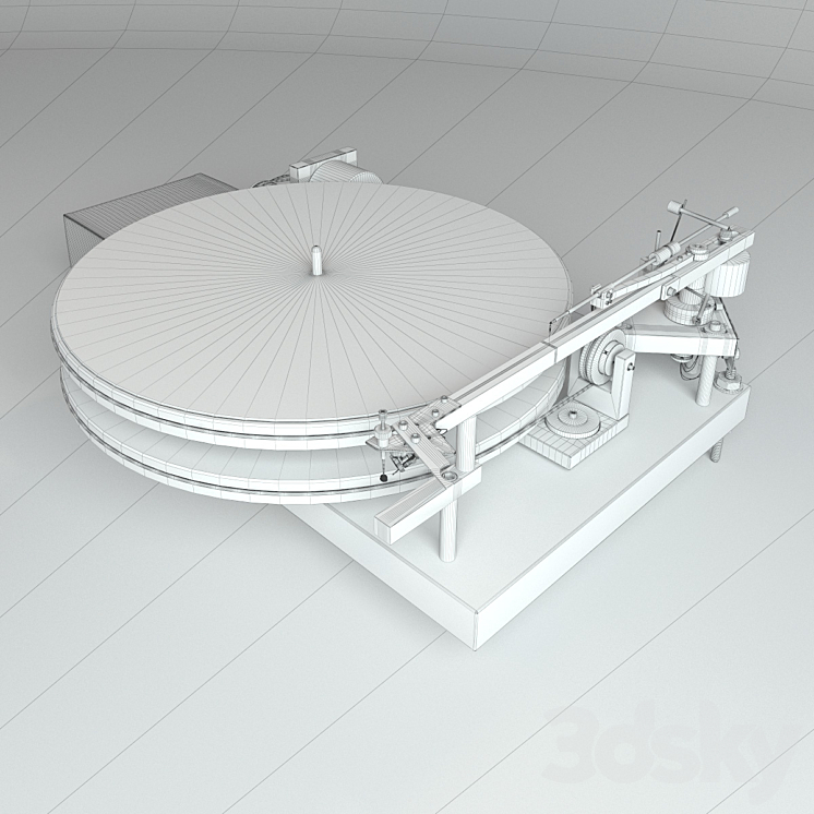 Vinyl player 47 Laboratory 4724 Koma 3D Model
