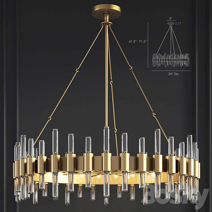 Haskell Large Chandelier Arteriors Home