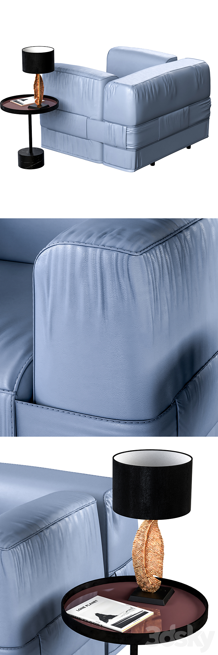 Cassina 932 MB1 QUARTET 3D Model