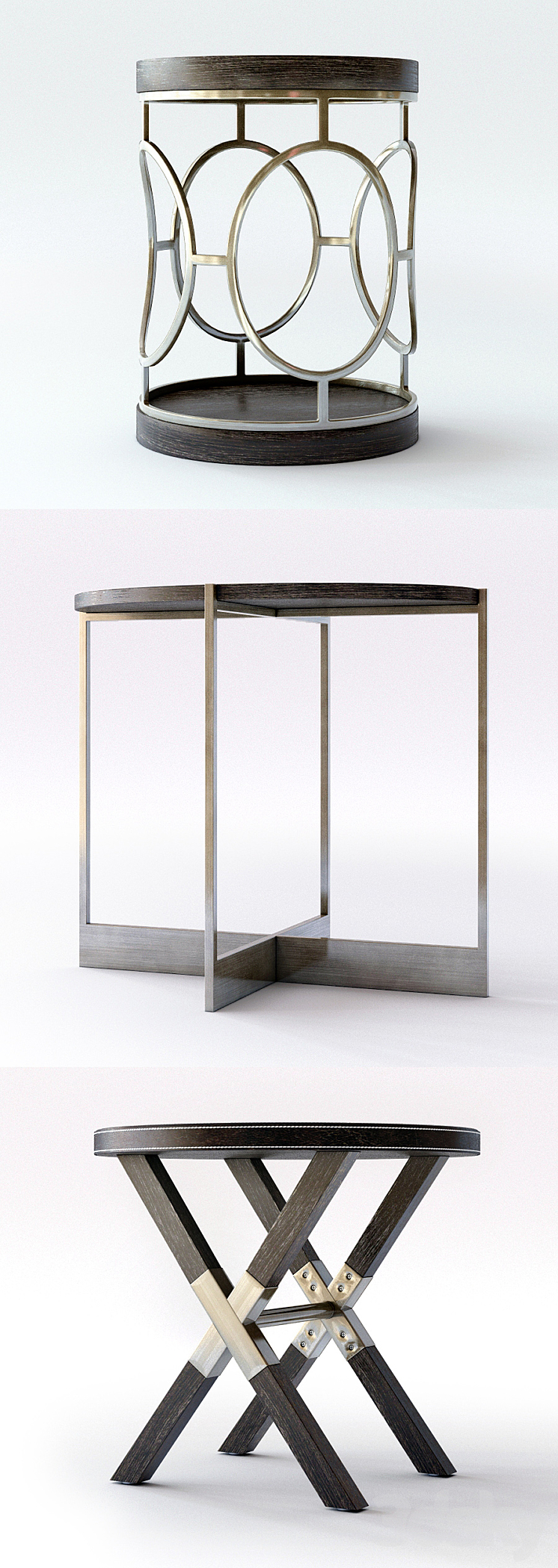 Bernhardt Clarendon Round End Tables 3D Model