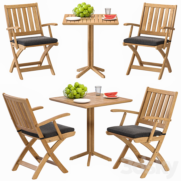 WINDSOR_Chair_and_Table_By_Solpuri 3DS Max - thumbnail 1