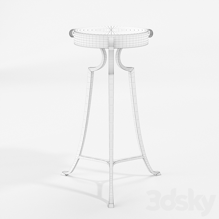 Side table Here And There Caracole 3DS Max - thumbnail 2
