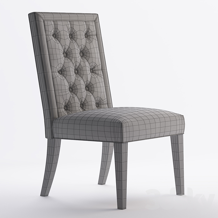 Maxwell Side Chair – Espresso 3DS Max - thumbnail 2