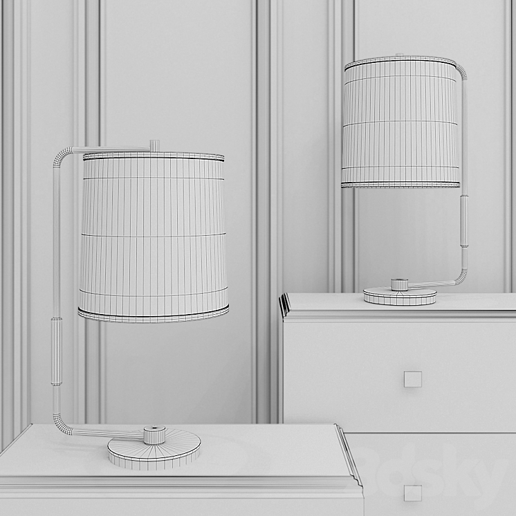 Visual Comfort table lamps: BBL3070SB-S BBL3070SS-S 3D Model