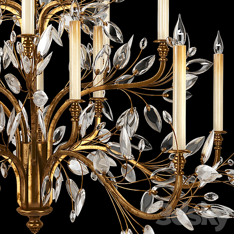 Fine Art Lamps Crystal Laurel 774540 3D Model