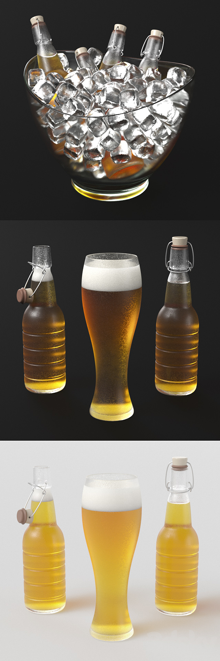 Beer and ice 3DS Max - thumbnail 2