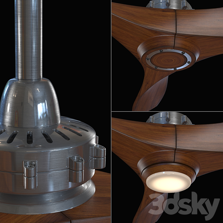 Aviation Ceiling Fan 3D Model