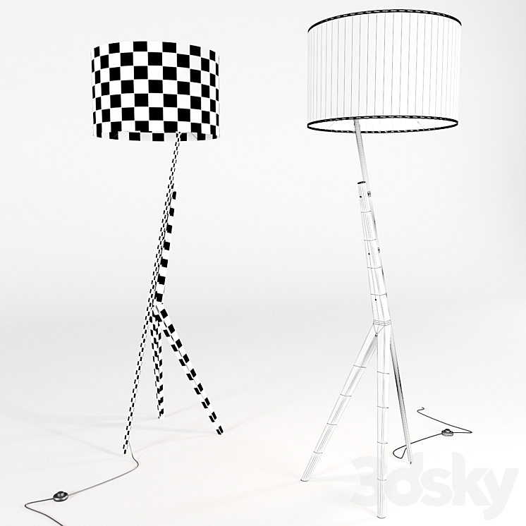 Floor lamp west elm Caldas Floor Lamp Floor lamp 3D model