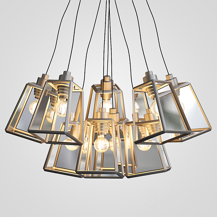 Pendant lamp collection 3DS Max - thumbnail 2