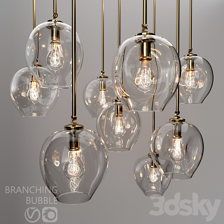 Branching bubble 1 lamp