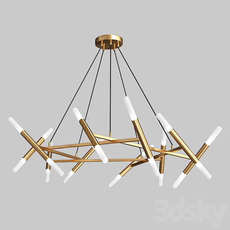Livewin Modern Led Chandelier 3DS Max - thumbnail 1