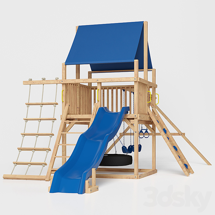 The Bailey Climber Swing Set 3DS Max - thumbnail 1
