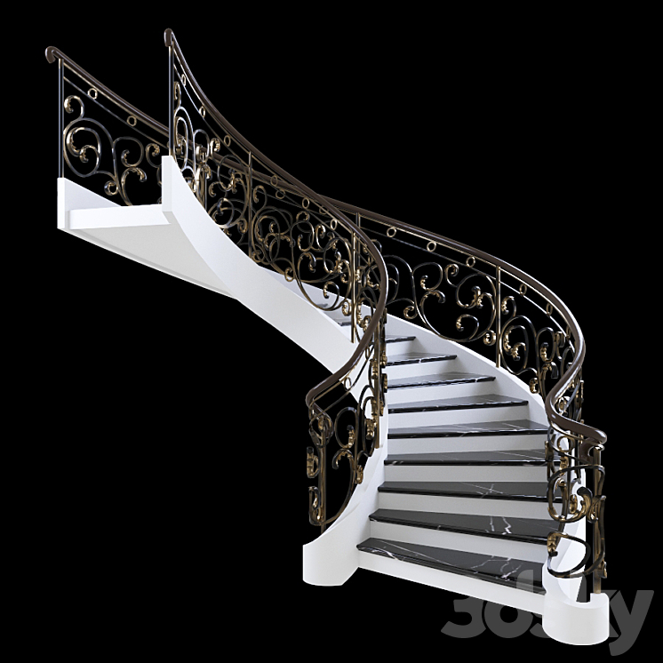 Stair forging 3D Model