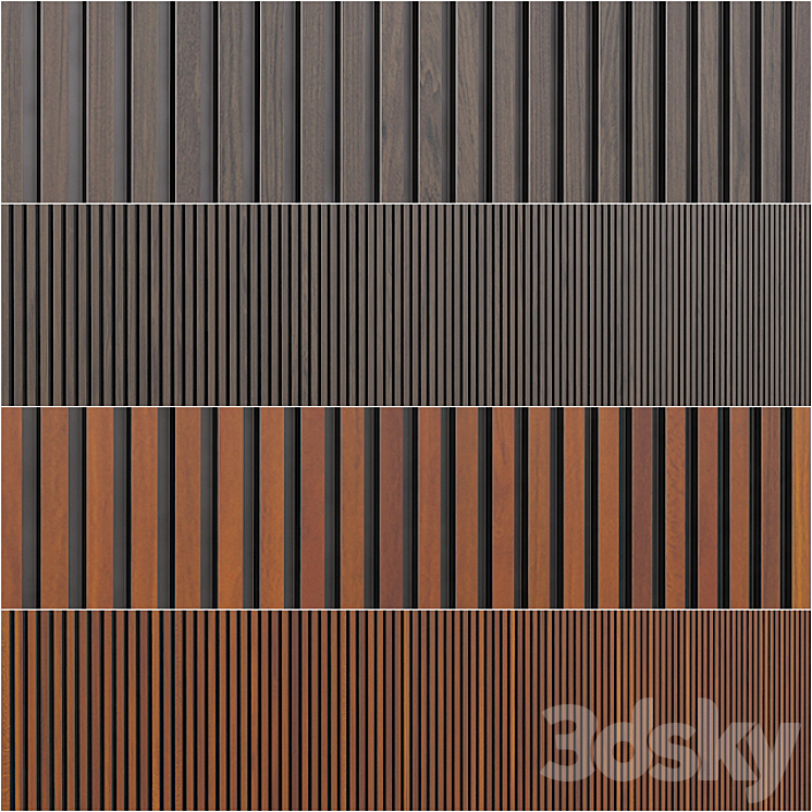 Leto – Parallelo wall panels 3DS Max - thumbnail 1