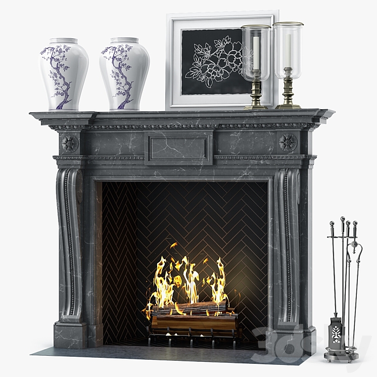 Chesneys The Mansfield Fireplace 3DS Max - thumbnail 1