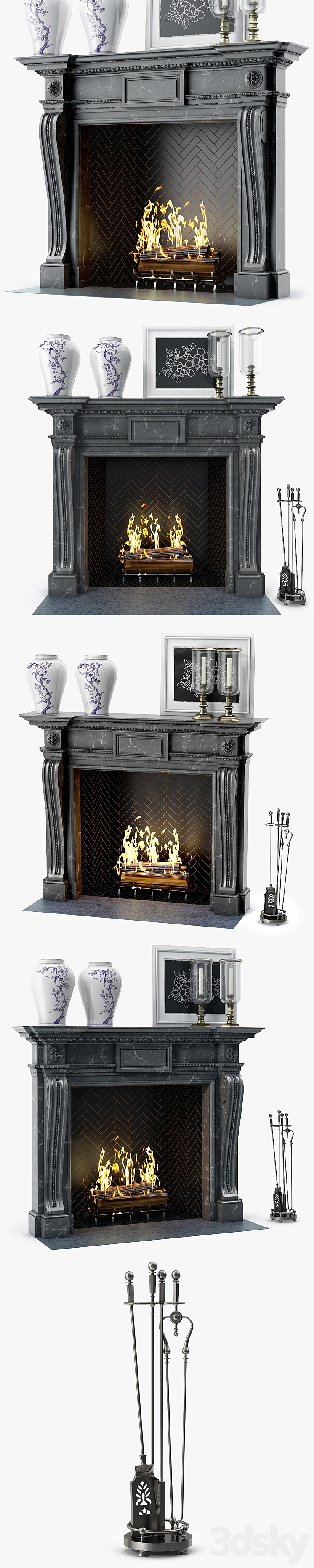 Chesneys The Mansfield Fireplace 3DS Max - thumbnail 2