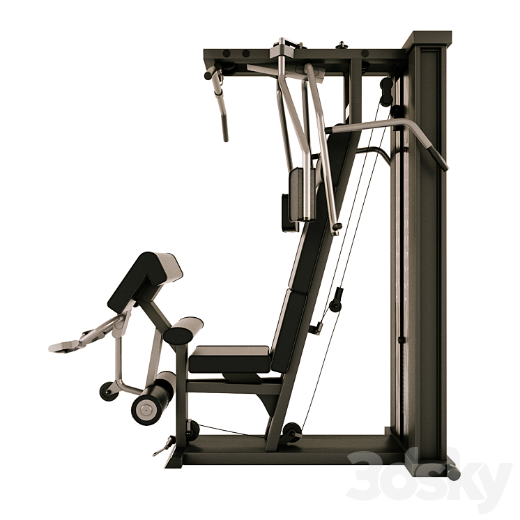 Simulator Technogym 3D Model Free