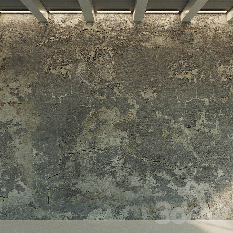 Plastered old 5 3D Model