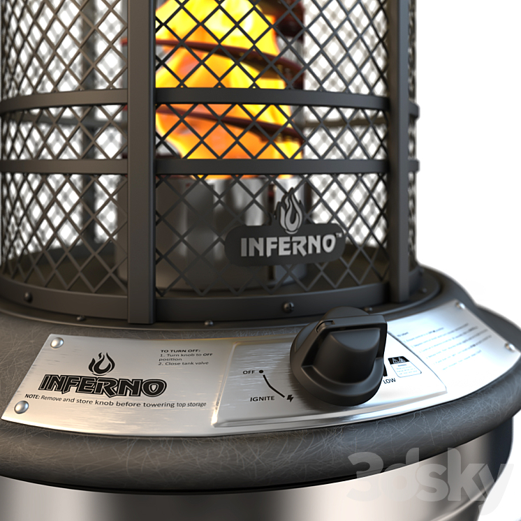 Shinerich SRPH68 / SRPH67 Patio Heater Restaurant 3D model