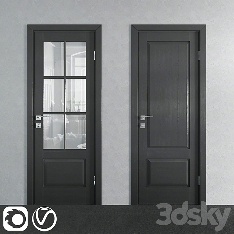 4 Profildoors Xn series interior doors 3DS Max - thumbnail 1